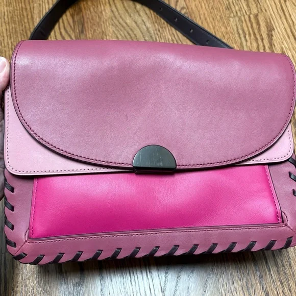 COACH 76034 Dreamer Shoulder Bag In Colorblock adjustable/interchangeable straps - Picture 2 of 11